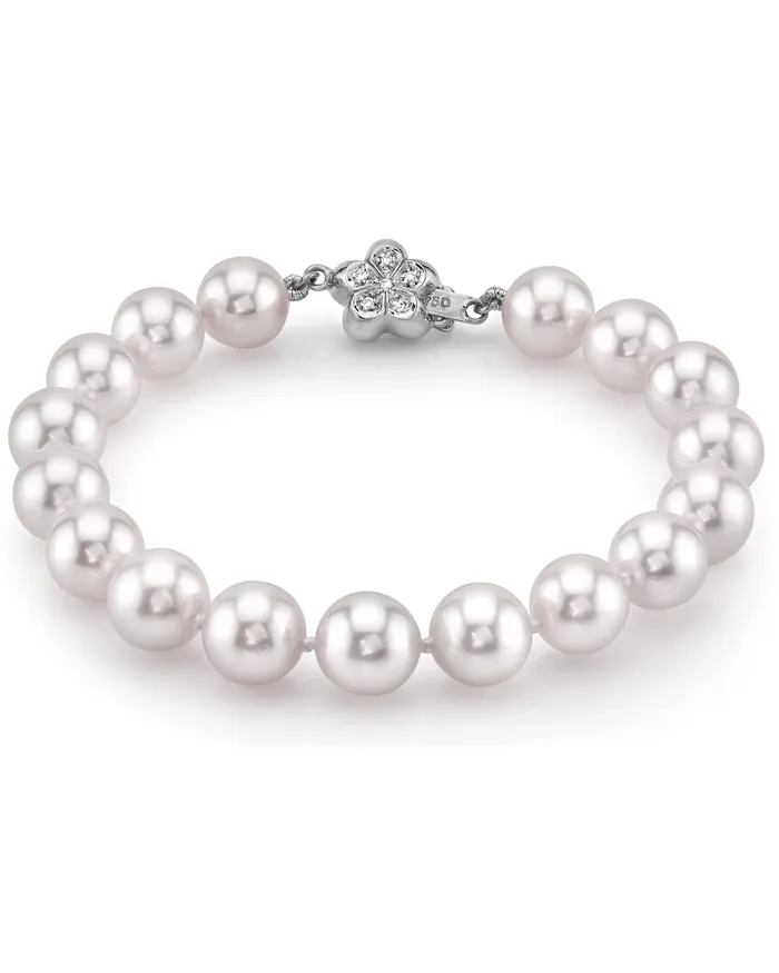 White Japanese Akoya Pearl Bracelet 8085mm spt Bracelets