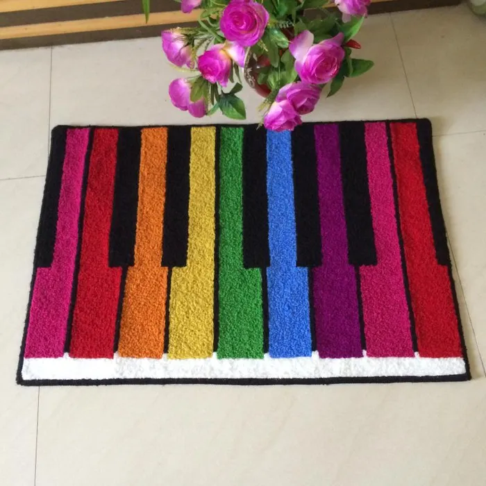 WINLIFE Store Earrings RainbowColored Piano Foot Mat