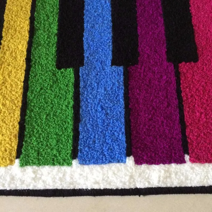WINLIFE Store Earrings RainbowColored Piano Foot Mat