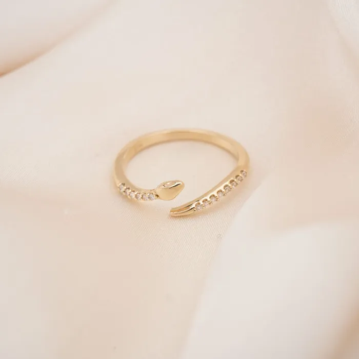 14k Diamond Snake Ring RG Rings