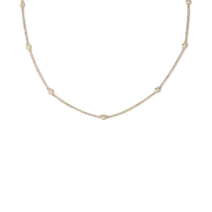 14k Diamond Yard Necklace 33 CTW RG Necklaces