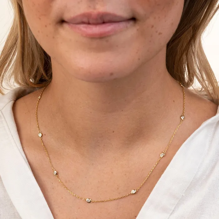 14k Diamond Yard Necklace 33 CTW RG Necklaces 14k Diamond Yard Necklace 33 CTW RG Necklaces