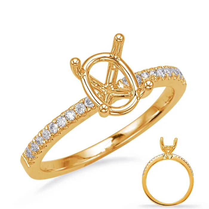 14k Yellow and White Gold Diamond Semimount Ring Engagement Collections Rings 14k Yellow and White Gold Diamond Semimount Ring Engagement Collections Rings