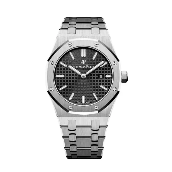 Bracelets Audemars Piguet Audemars Piguet Royal Oak 33mm Ladies Watch Ref 67650STOO1261ST01 Black Dial Stainless Steel Bracelet