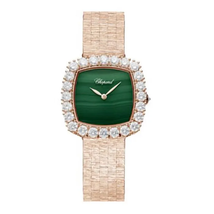 Bracelets Chopard Chopard LHeure Du Diamant 305mm Watch Ref 10A3865111 Green Dial Diamond Bezel 18K Rose Gold Diamond Bracelet Bracelets Chopard Chopard LHeure Du Diamant 305mm Watch Ref 10A3865111 Green Dial Diamond Bezel 18K Rose Gold Diamond Bracelet