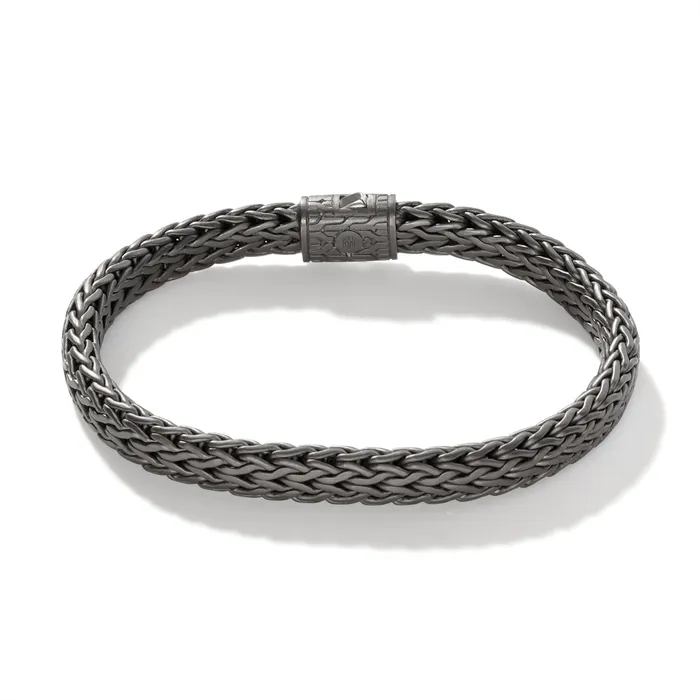 Bracelets John Hardy John Hardy Mens Classic Chain Blackened Silver Bracelet Size Unisex XLarge Bracelets John Hardy John Hardy Mens Classic Chain Blackened Silver Bracelet Size Unisex XLarge