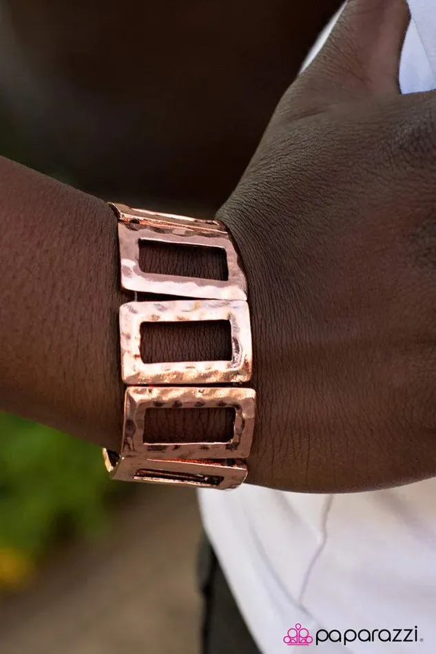 Bracelets Paparazzi Bracelet Freeze Frame Copper Paparazzi Jewelry