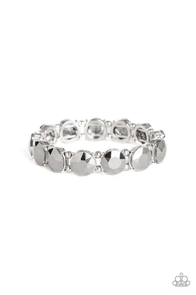 Bracelets Paparazzi Bracelet Glitzy Glamorous Silver Paparazzi Jewelry