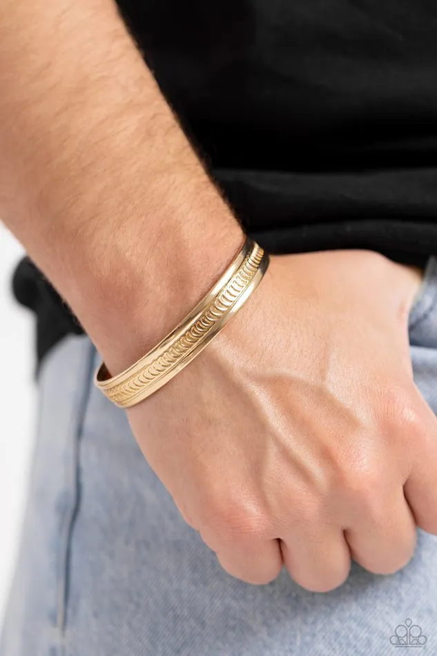 Bracelets Paparazzi Bracelet Industrial Quest Gold Paparazzi Jewelry
