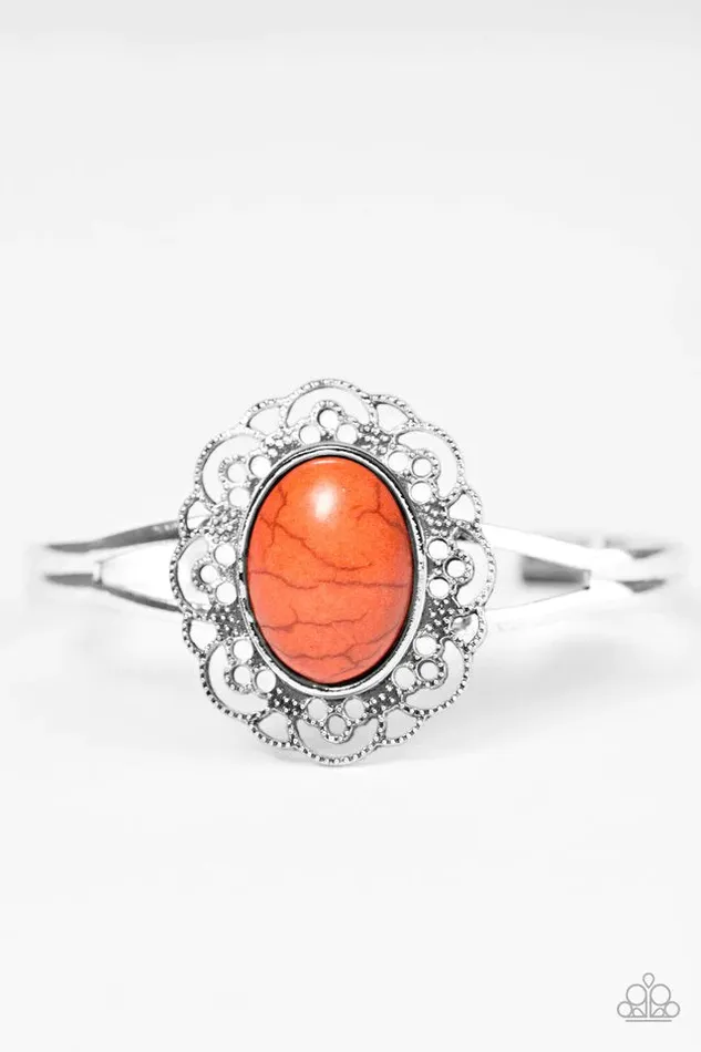 Bracelets Paparazzi Bracelet Name That DUNE Orange Paparazzi Jewelry