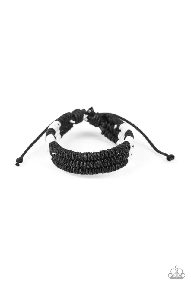 Bracelets Paparazzi Bracelet Rural Rogue Black Paparazzi Jewelry