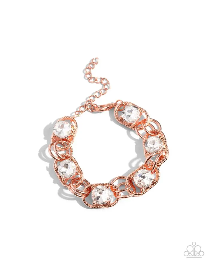 Bracelets Paparazzi Bracelet Serrated Secret Copper Paparazzi Jewelry