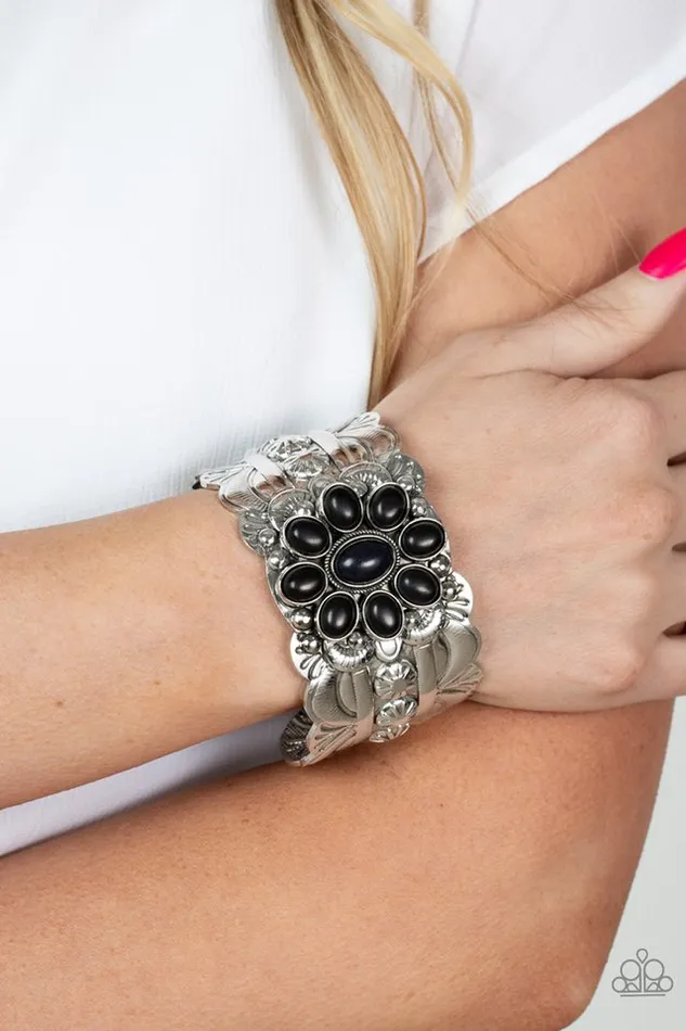 Bracelets Paparazzi Bracelet Southern Eden Black Paparazzi Jewelry