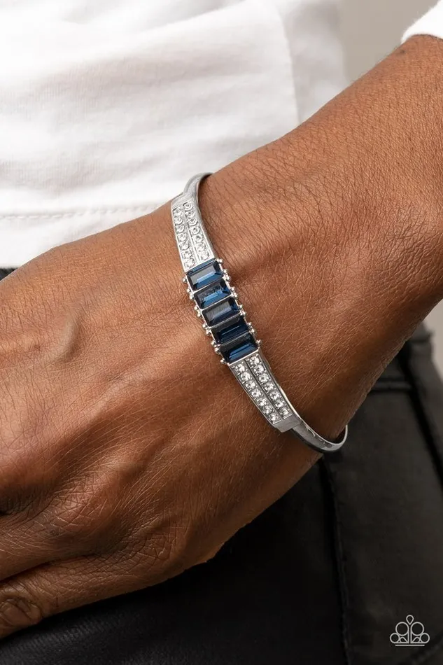 Bracelets Paparazzi Bracelet Spritzy Sparkle Blue Paparazzi Jewelry