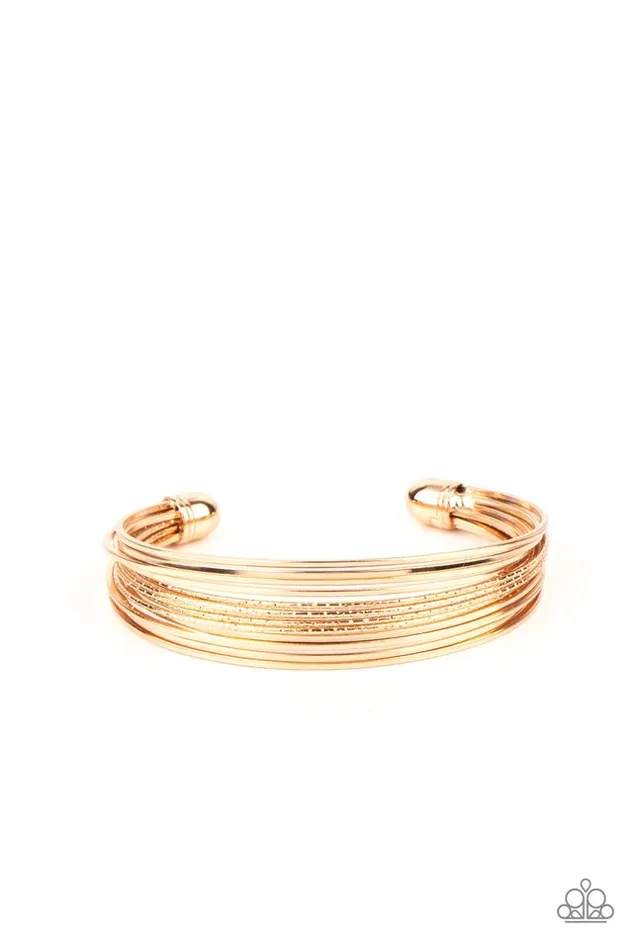 Bracelets Paparazzi Bracelet This Girl is on WIRE Gold Paparazzi Jewelry Bracelets Paparazzi Bracelet This Girl is on WIRE Gold Paparazzi Jewelry