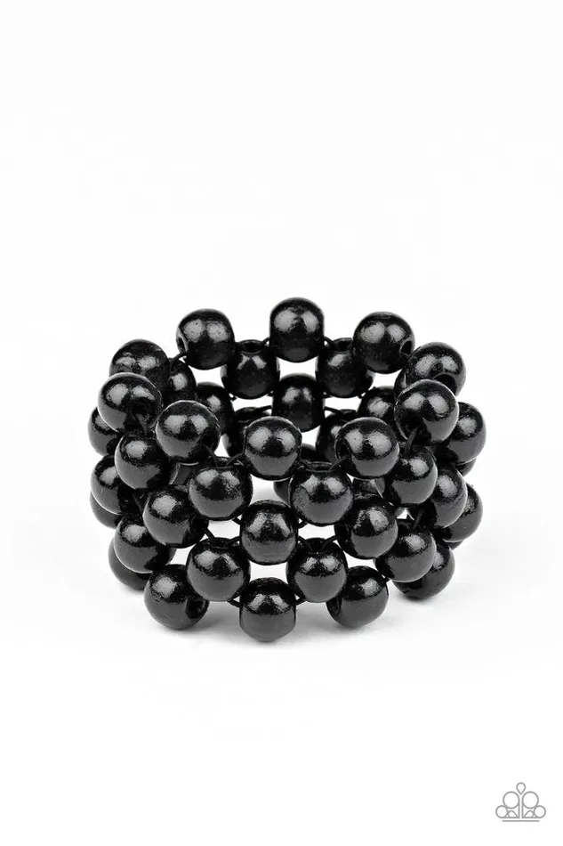 Bracelets Paparazzi Bracelet Tiki Tropicana Black Paparazzi Jewelry