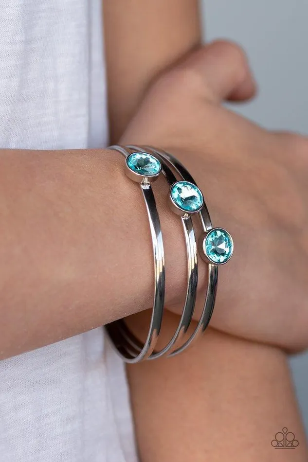 Bracelets Paparazzi Jewelry Paparazzi Bracelet Be All You Can BEDAZZLE Blue