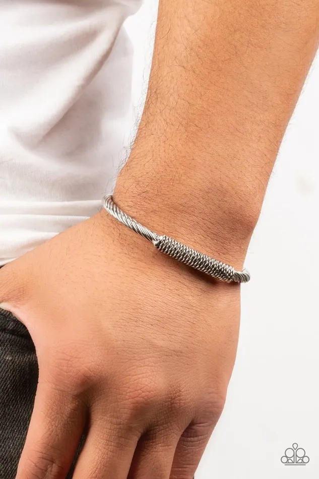 Bracelets Paparazzi Jewelry Paparazzi Bracelet CABLEMinded Silver