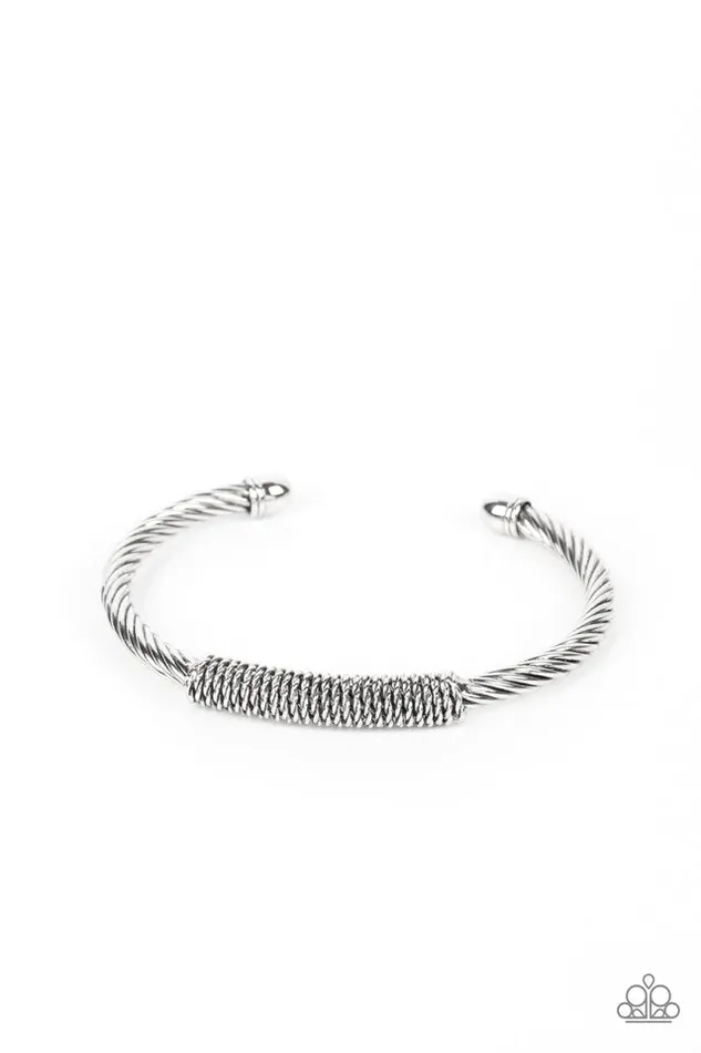 Bracelets Paparazzi Jewelry Paparazzi Bracelet CABLEMinded Silver