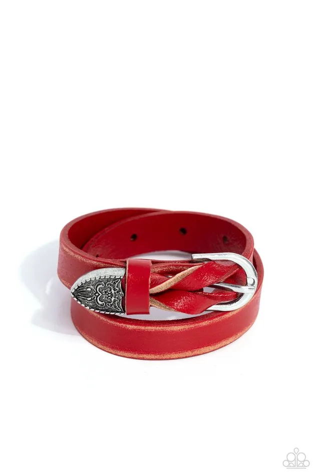 Bracelets Paparazzi Jewelry Paparazzi Bracelet Coat of Arms Couture Red Bracelets Paparazzi Jewelry Paparazzi Bracelet Coat of Arms Couture Red