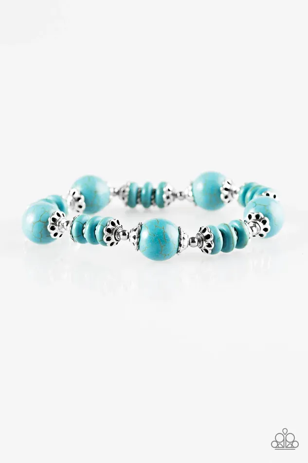 Bracelets Paparazzi Jewelry Paparazzi Bracelet Desert Hills Blue