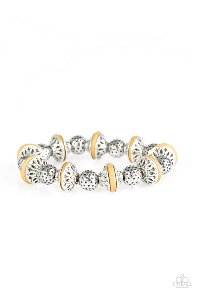 Bracelets Paparazzi Jewelry Paparazzi Bracelet Eastern Enchantment Yellow