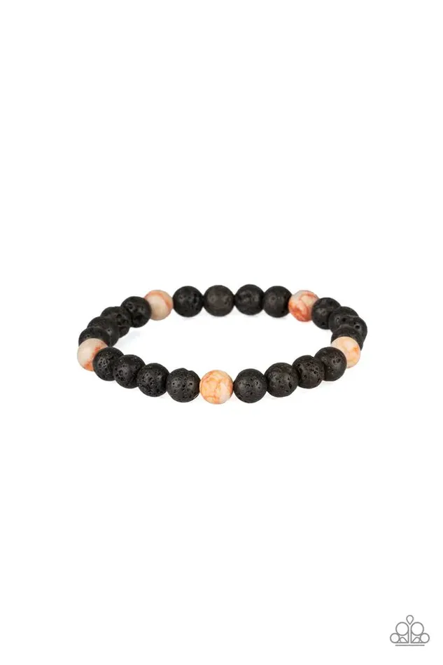 Bracelets Paparazzi Jewelry Paparazzi Bracelet Enlivened Orange