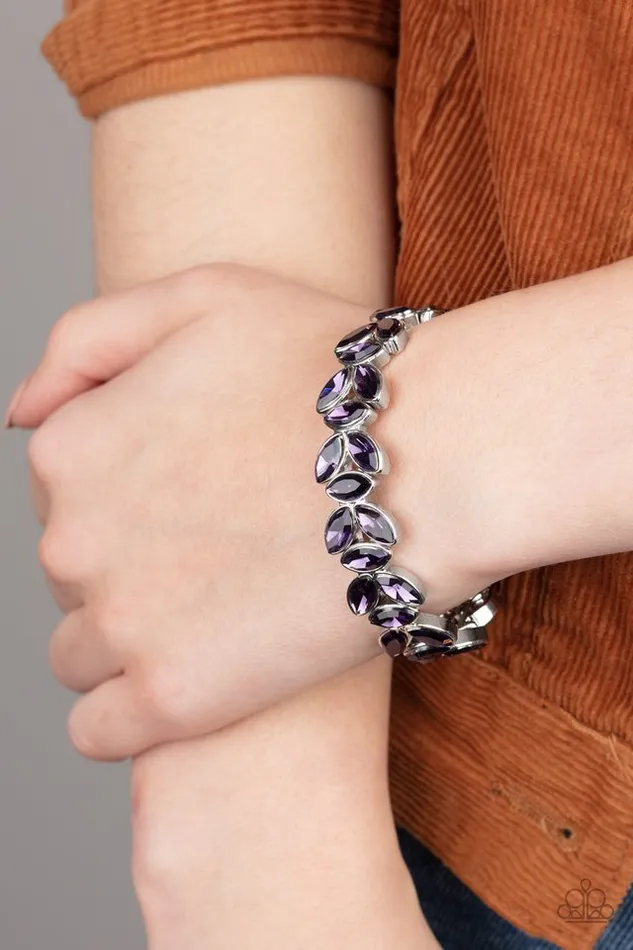Bracelets Paparazzi Jewelry Paparazzi Bracelet Gilded Gardens Purple