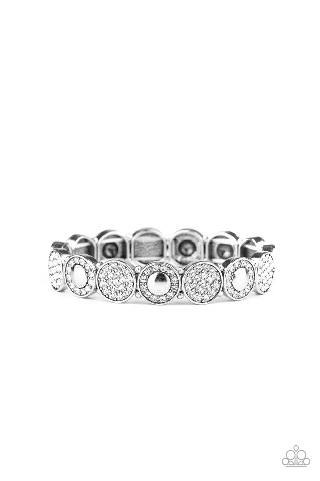 Bracelets Paparazzi Jewelry Paparazzi Bracelet Glamour Garden White
