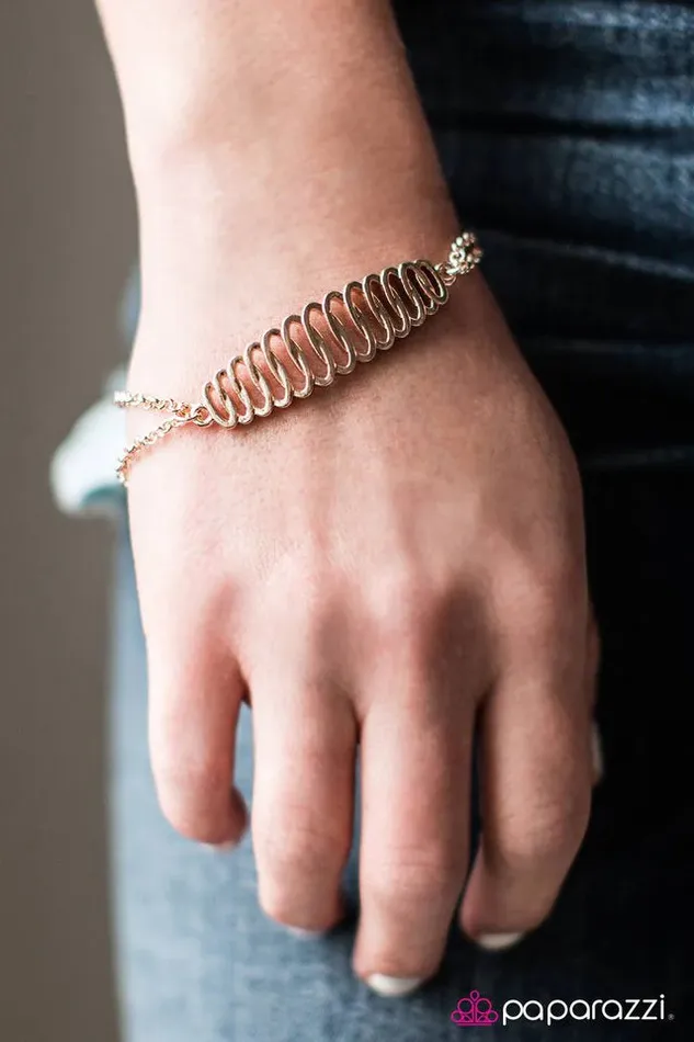 Bracelets Paparazzi Jewelry Paparazzi Bracelet Jungle Journey Rose Gold