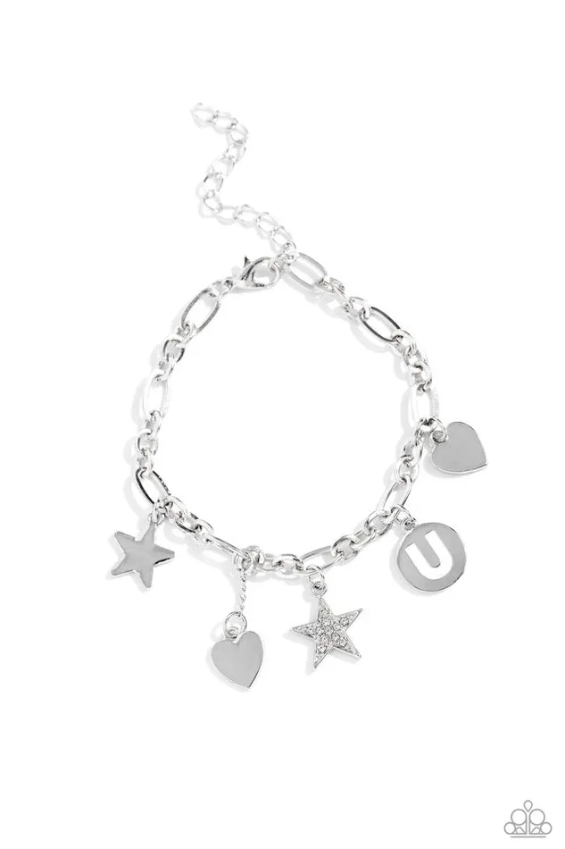 Bracelets Paparazzi Jewelry Paparazzi Bracelet Legacy Letters White U Bracelets Paparazzi Jewelry Paparazzi Bracelet Legacy Letters White U