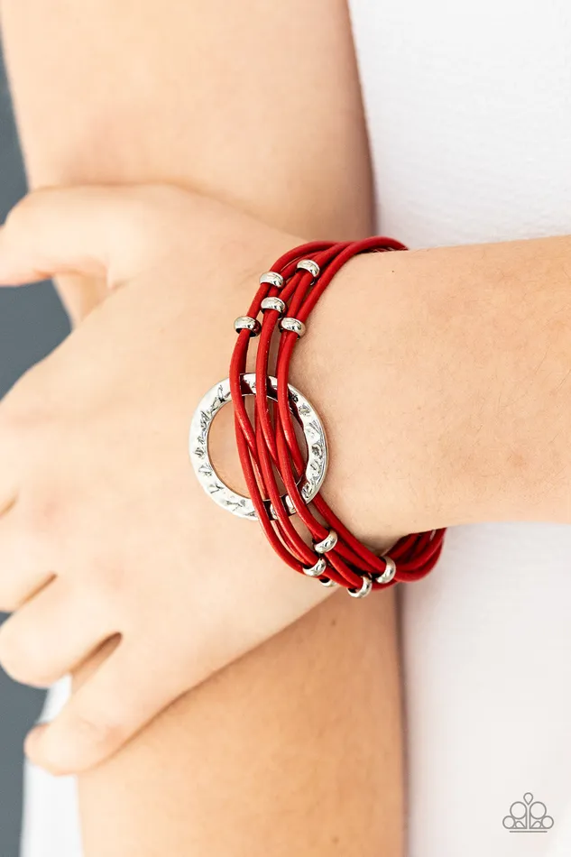 Bracelets Paparazzi Jewelry Paparazzi Bracelet Magnetic Muse Red