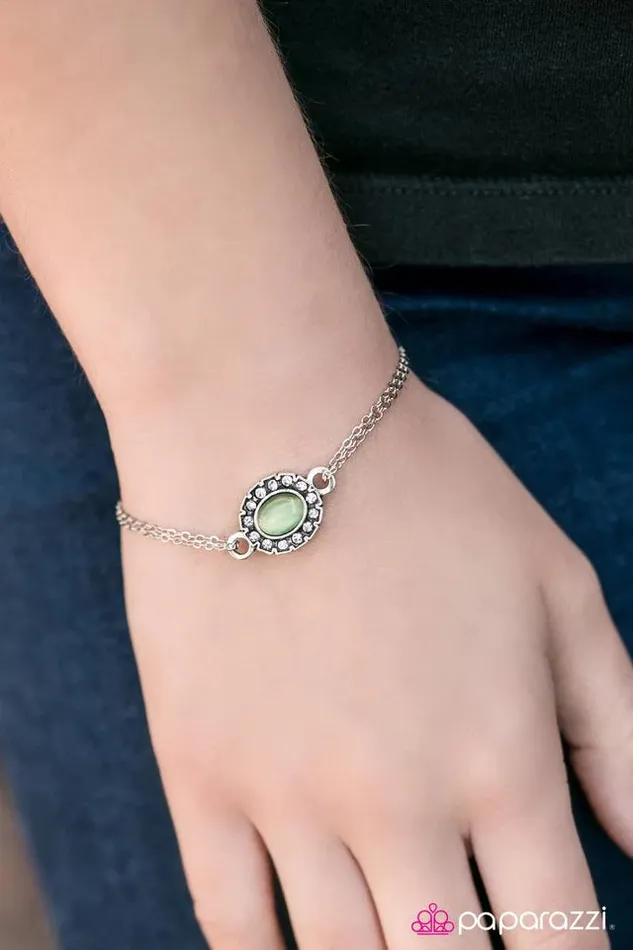 Bracelets Paparazzi Jewelry Paparazzi Bracelet Moonlit Pools Green