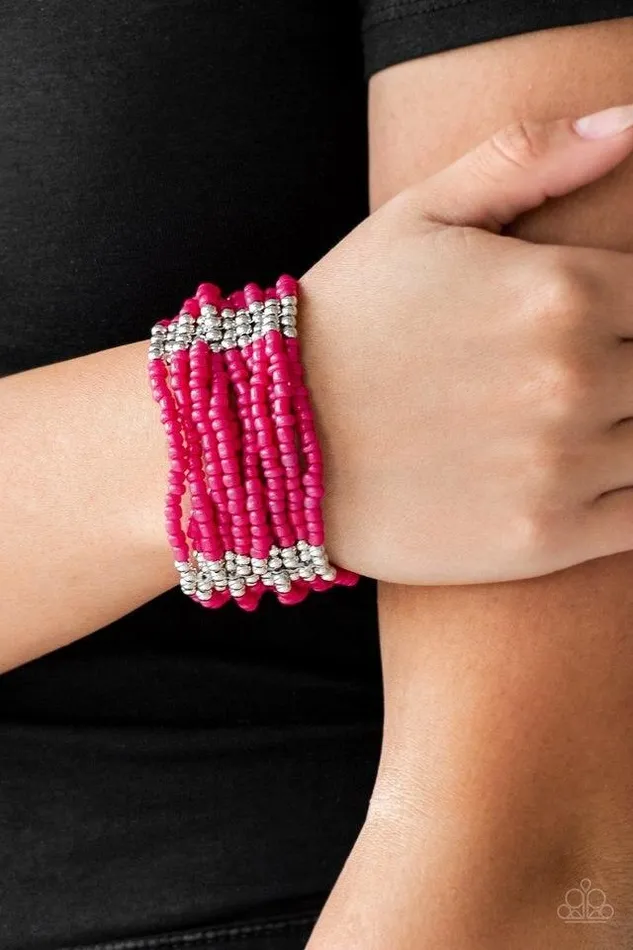 Bracelets Paparazzi Jewelry Paparazzi Bracelet Outback Odyssey Pink