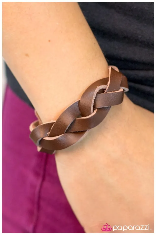 Bracelets Paparazzi Jewelry Paparazzi Bracelet Plain Jane Brown