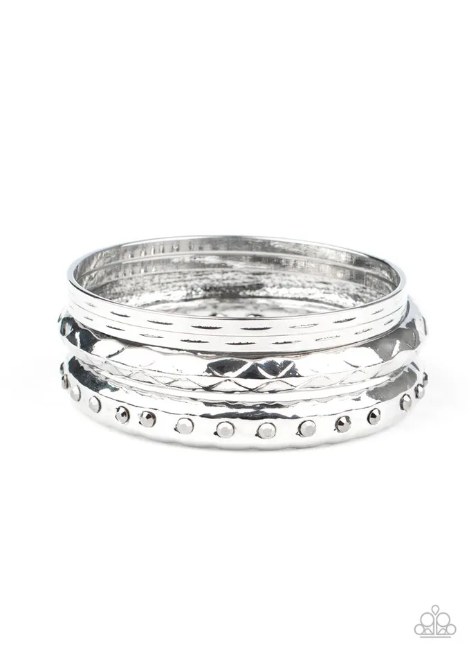 Bracelets Paparazzi Jewelry Paparazzi Bracelet Revved Up Rhinestones Silver Bracelets Paparazzi Jewelry Paparazzi Bracelet Revved Up Rhinestones Silver
