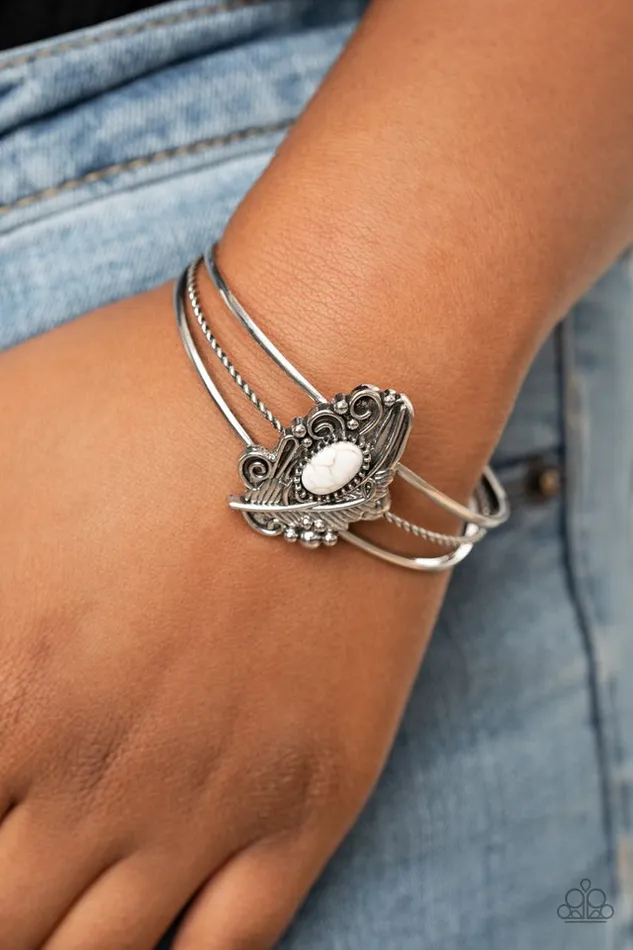 Bracelets Paparazzi Jewelry Paparazzi Bracelet Sahara Solstice White