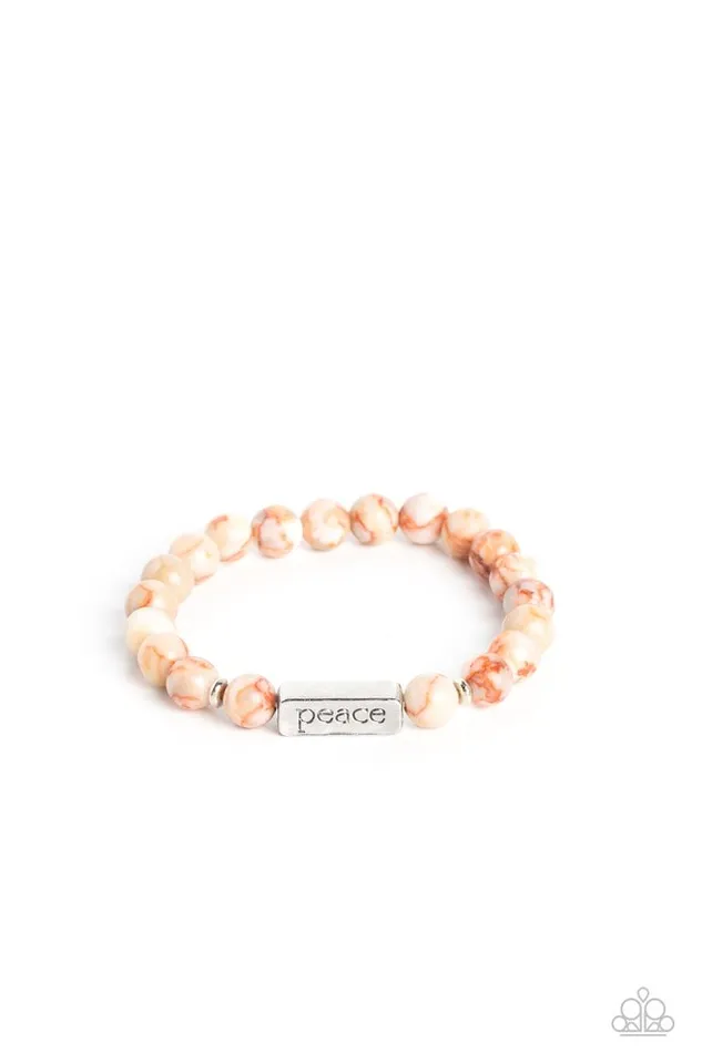 Bracelets Paparazzi Jewelry Paparazzi Bracelet Serene Season Orange Bracelets Paparazzi Jewelry Paparazzi Bracelet Serene Season Orange