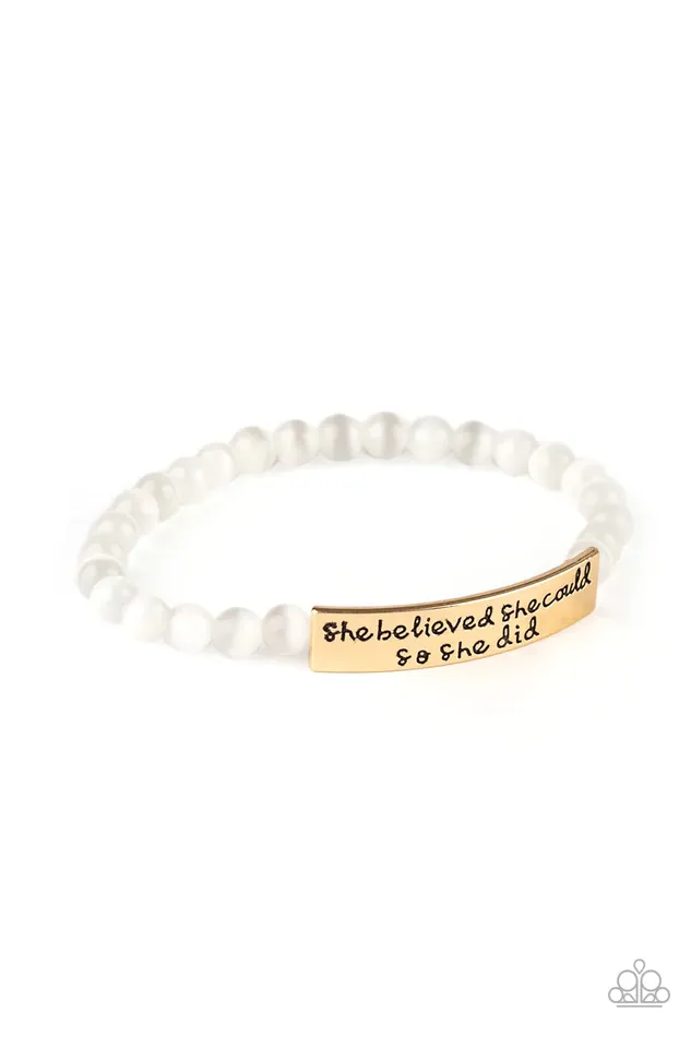 Bracelets Paparazzi Jewelry Paparazzi Bracelet So She Did Gold