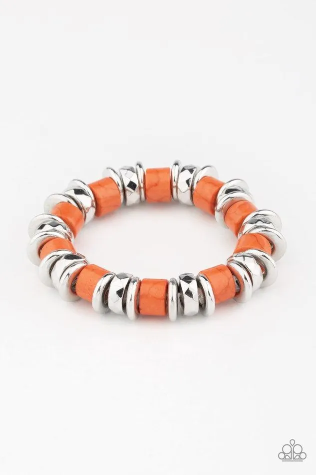 Bracelets Paparazzi Jewelry Paparazzi Bracelet Sonoran Stonehenge Orange