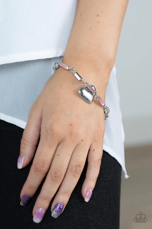 Bracelets Paparazzi Jewelry Paparazzi Bracelet Sweetheart Secrets Pink