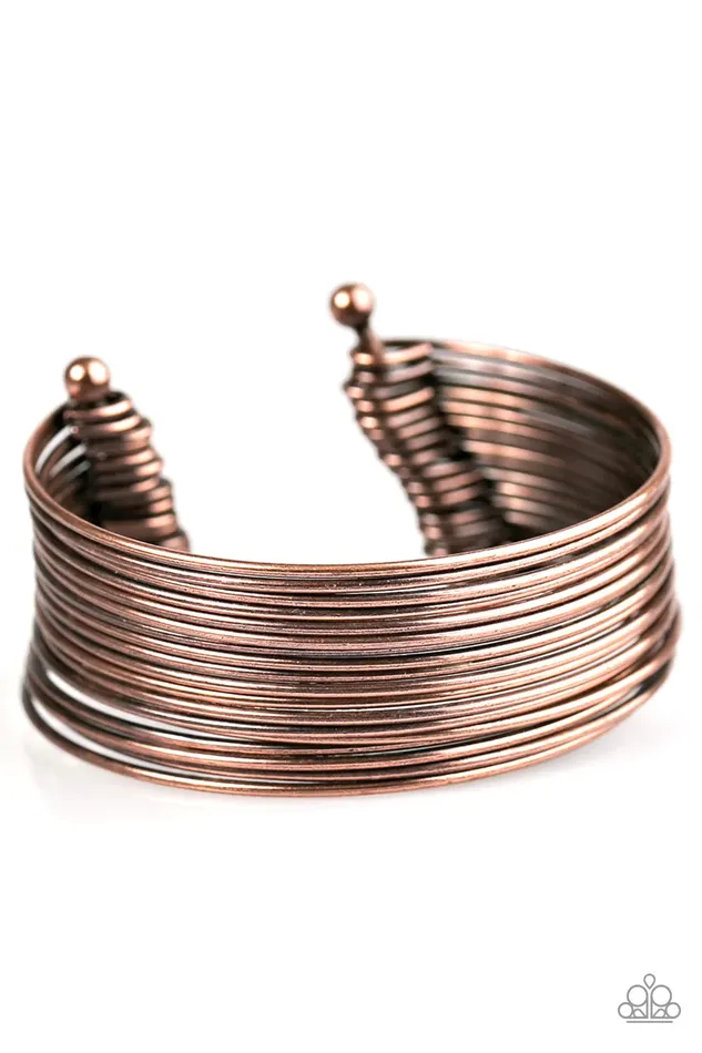 Bracelets Paparazzi Jewelry Paparazzi Bracelet Tic Tac STACK Copper