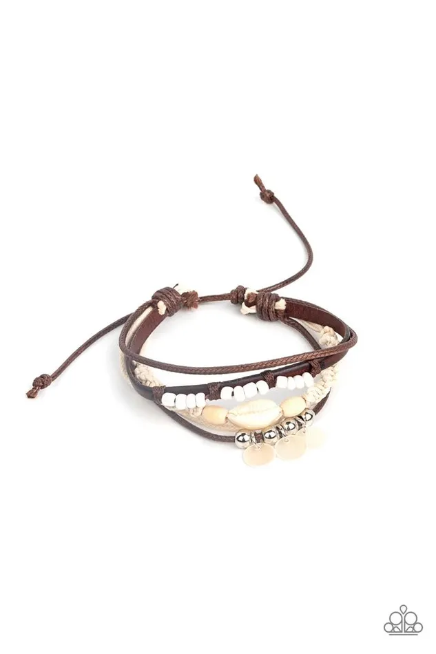 Bracelets Paparazzi Jewelry Paparazzi Bracelet Tidal Dream White