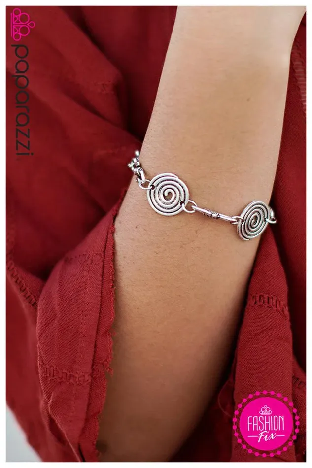 Bracelets Paparazzi Jewelry Paparazzi Bracelet Time to Unwind Silver