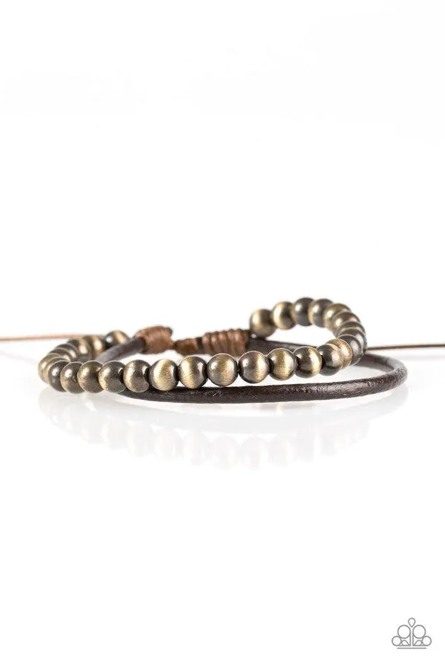 Bracelets Paparazzi Jewelry Paparazzi Bracelet Tranquil Trails Brown