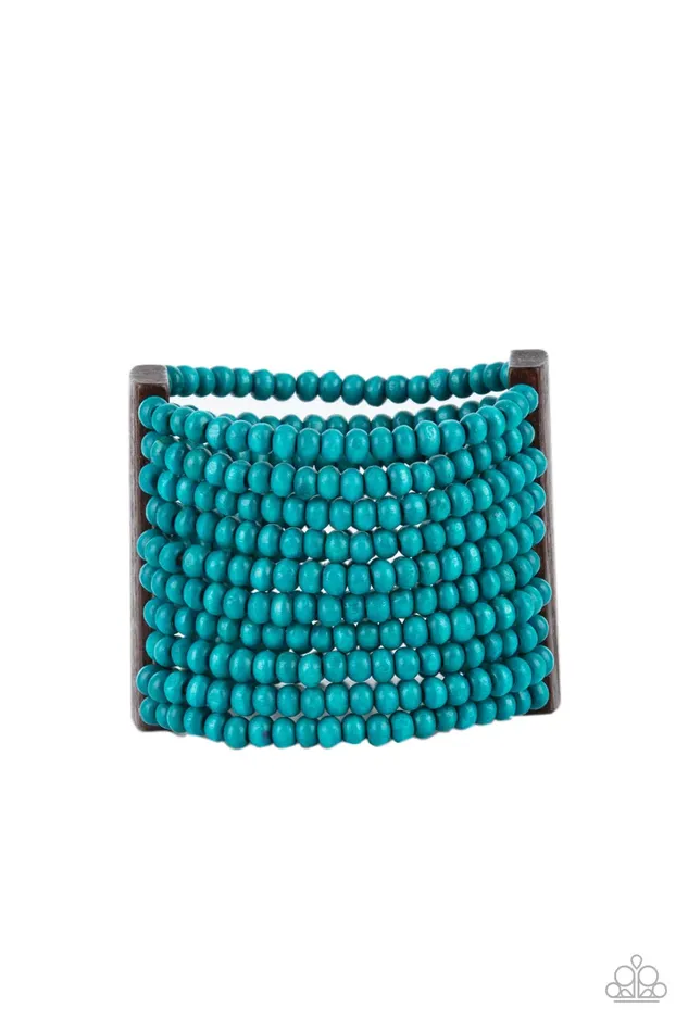 Bracelets Paparazzi Jewelry Paparazzi Bracelet Waikiki Wonderland Blue