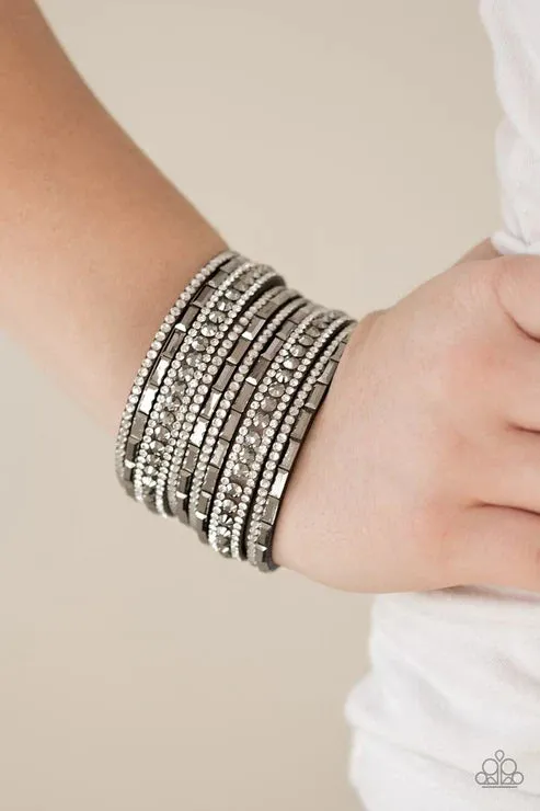 Bracelets Paparazzi Jewelry Paparazzi Bracelet Wham Bam Glam White