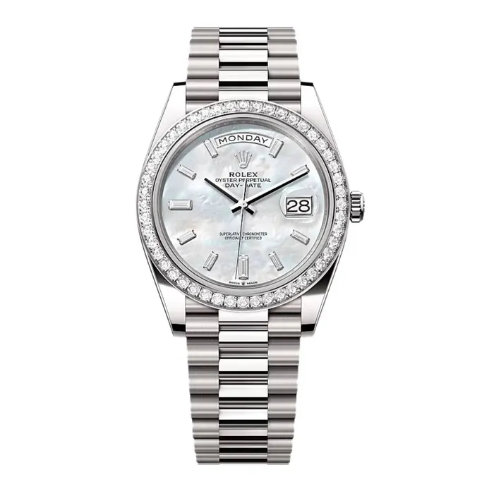 Bracelets Rolex Introducing the 2024 Rolex DayDate 40mm Ref 228349rbr0046 in 18k white gold presidential bracelet white mother of pearl diamond dial View it now Bracelets Rolex Introducing the 2024 Rolex DayDate 40mm Ref 228349rbr0046 in 18k white gold presidential bracelet white mother of pearl diamond dial View it now