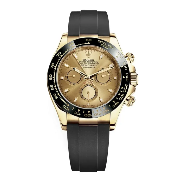 Bracelets Rolex Rolex Cosmograph Daytona 40mm Ref 116518ln0042 Champagne Index Dial Ceramic Bezel 18K Yellow Gold Case Black Oysterflex Bracelet Mens Watch Bracelets Rolex Rolex Cosmograph Daytona 40mm Ref 116518ln0042 Champagne Index Dial Ceramic Bezel 18K Yellow Gold Case Black Oysterflex Bracelet Mens Watch