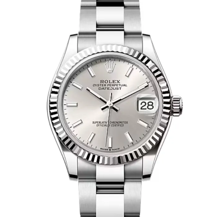 Bracelets Rolex Rolex Datejust 31mm Ref 2782740011 Silver Stick Dial Stainless Steel Oyster Bracelet Womens Watch